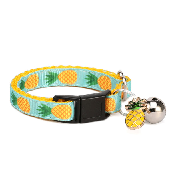 Tropical Pineapple Dog Collar