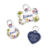 Personalized Floral Pet ID Tag