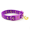 Gold Moons Stars Cat Collar (Purple)