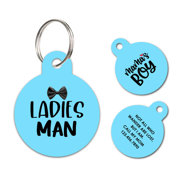 Ladies man | Personalized Funny Pet ID Tag