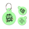 Personalized Funny Pet ID Tag Rub My Belly