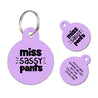 Personalized Funny Pet ID Tag Miss sassy pants