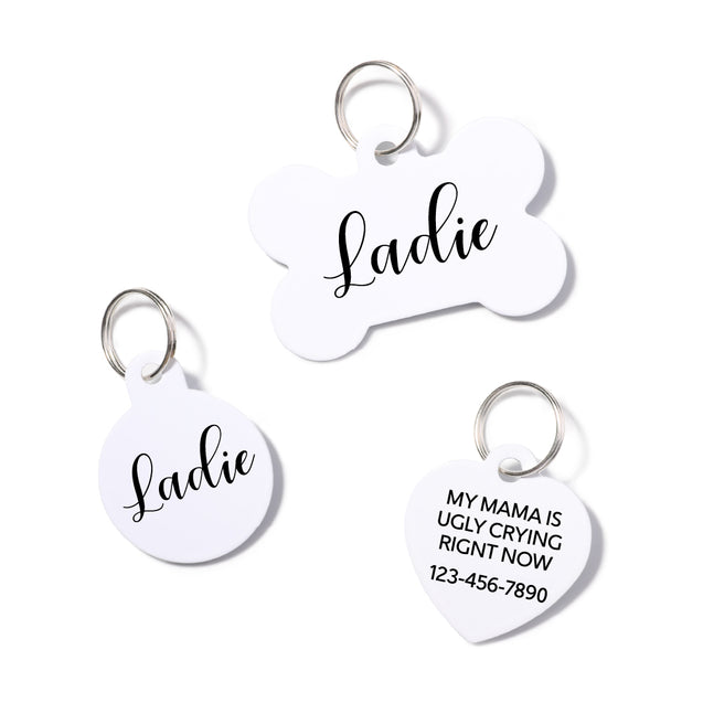 Personalized Calligraphy Pet ID Tag
